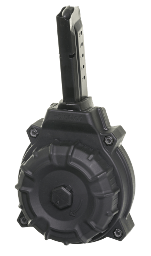 ProMag DRMA15 Standard 50rd Drum 9mm Luger Fits S&W M&P Shield Black DuPont Zytel Polymer