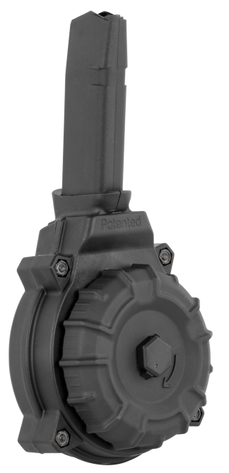 ProMag DRMA20 Standard  50rd Drum 9mm Luger Compatible w/Glock 43X/48 Black DuPont Zytel Polymer