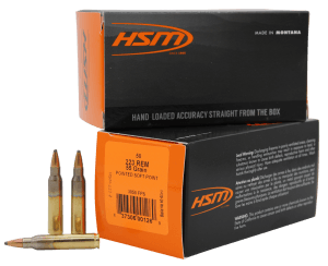 HSM 2232 Varmint 223 Rem 55 gr Soft Point 50rd Box