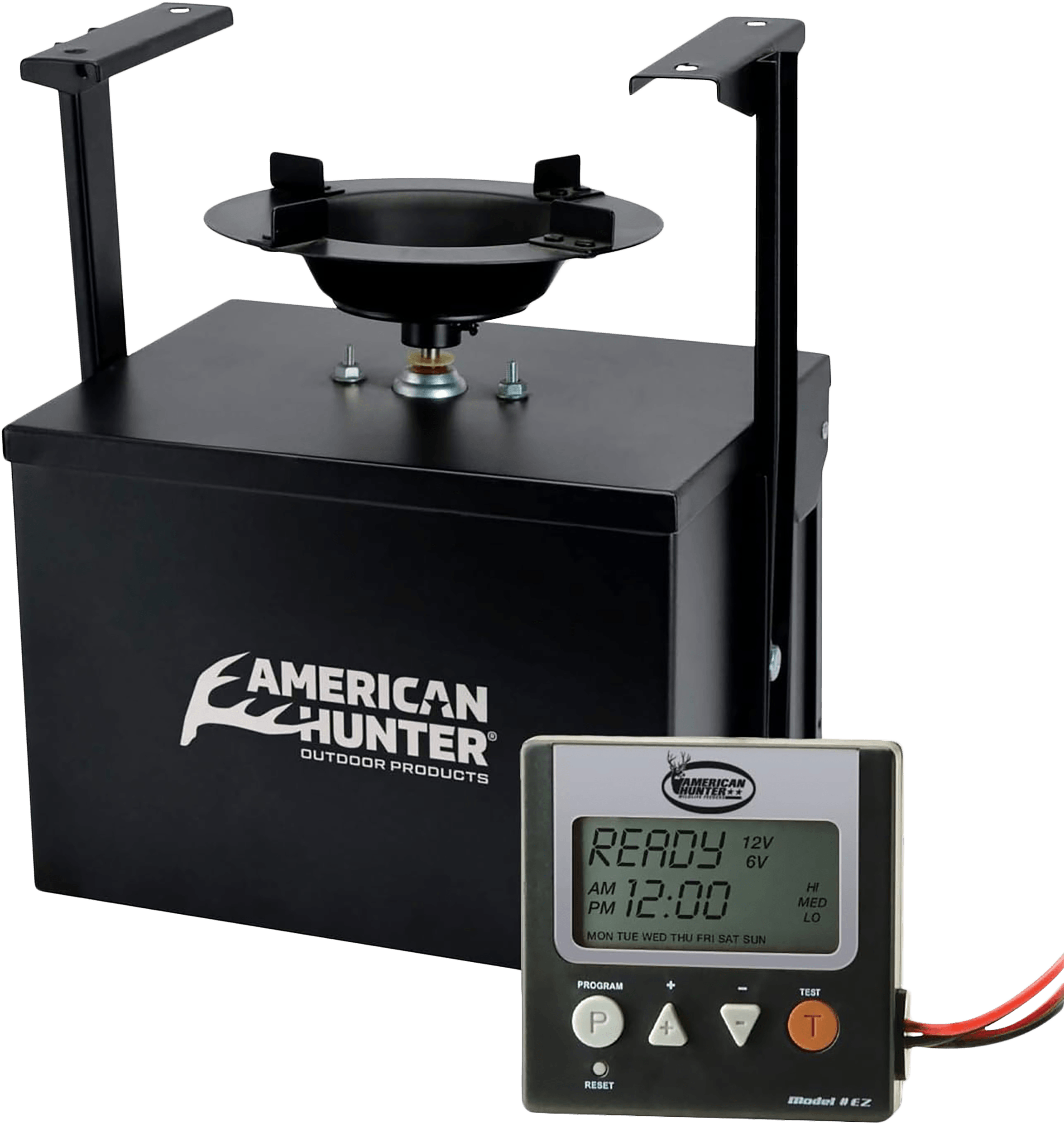 American Hunter 20558 Heavy Duty Spin Kit 8 Programs 1-30 Seconds Duration Black Features Digital Timer