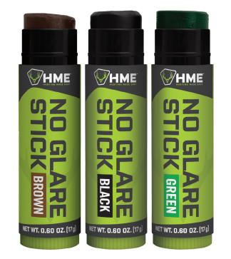 HME HMESTK3PK Face Paint No Glare Black/Brown/Dark Green Stick