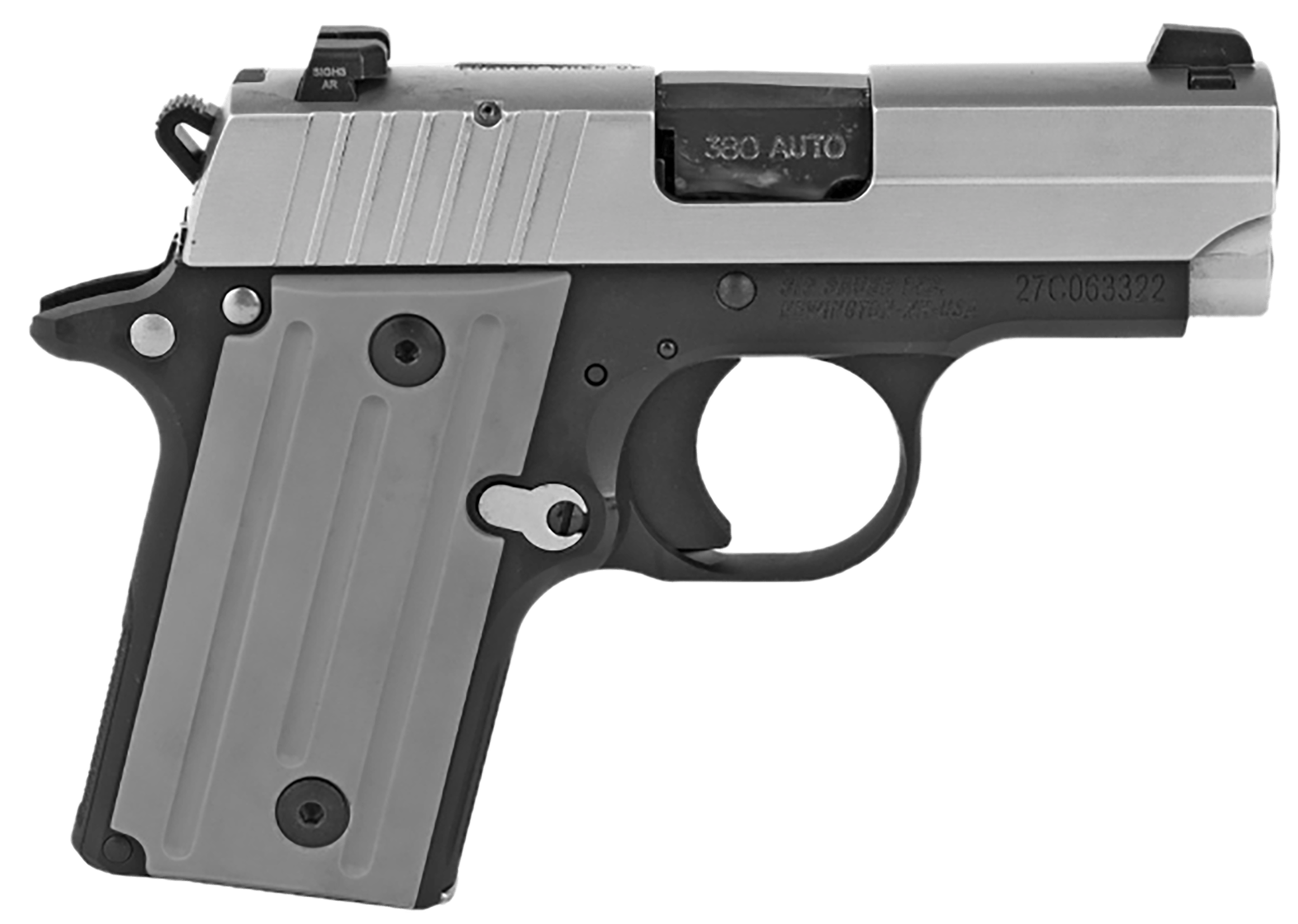 Sig Sauer 238380TSS2CA P238 *CA Compliant Micro-Compact Frame 380 ACP 6+1 2.70" Black Carbon Steel Barrel Stainless Steel Serrated Slide Black Hardcoat Anodized Aluminum Frame w/Beavertail Gray Polymer Grip Manual Safety Right Hand