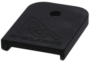 Rival Arms RA70G001A Mag Baseplate 9mm Luger/40 S&W/357 Sig Compatible w/Glock (except 36/42/43/48) Black Aluminum