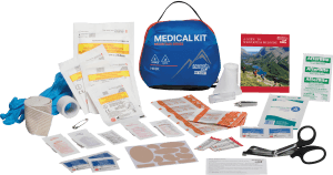 Adventure Medical Kits 01001001 Mountain Hiker Medical Kit Treats Injuries/Illnesses Water Resistant Blue