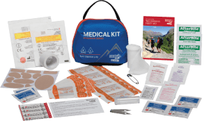 Adventure Medical Kits 01001000 Mountain Day Tripper Lite Medical Kit Treats Injuries/Illnesses Water Resistant Blue