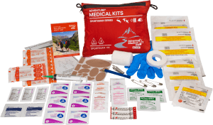 Adventure Medical Kits 01050100 Sportsman 100 Medical Kit Treats Injuries/Illnesses Waterproof Red