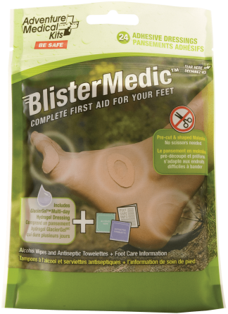 Adventure Medical Kits 01550667 Blister Medic Kit Blister Prevention Brown 24 Precut Shapes