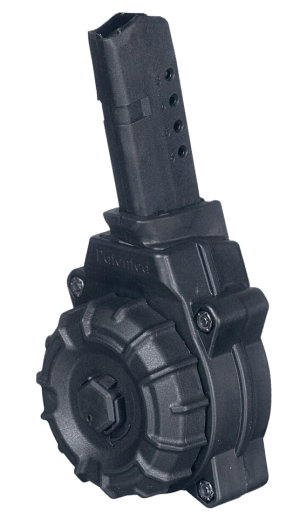 ProMag DRMA34 Standard  30rd Drum 9mm Luger Compatible w/ Glock 43 Black DuPont Zytel Polymer