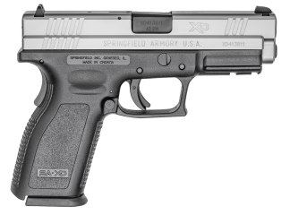Springfield Armory XD9302 XD Service *CA Compliant 40 S&W 10+1 4" Black Melonite Steel Barrel  Serrated Stainless Steel Slide  Black Polymer Frame w/Picatinny Rail