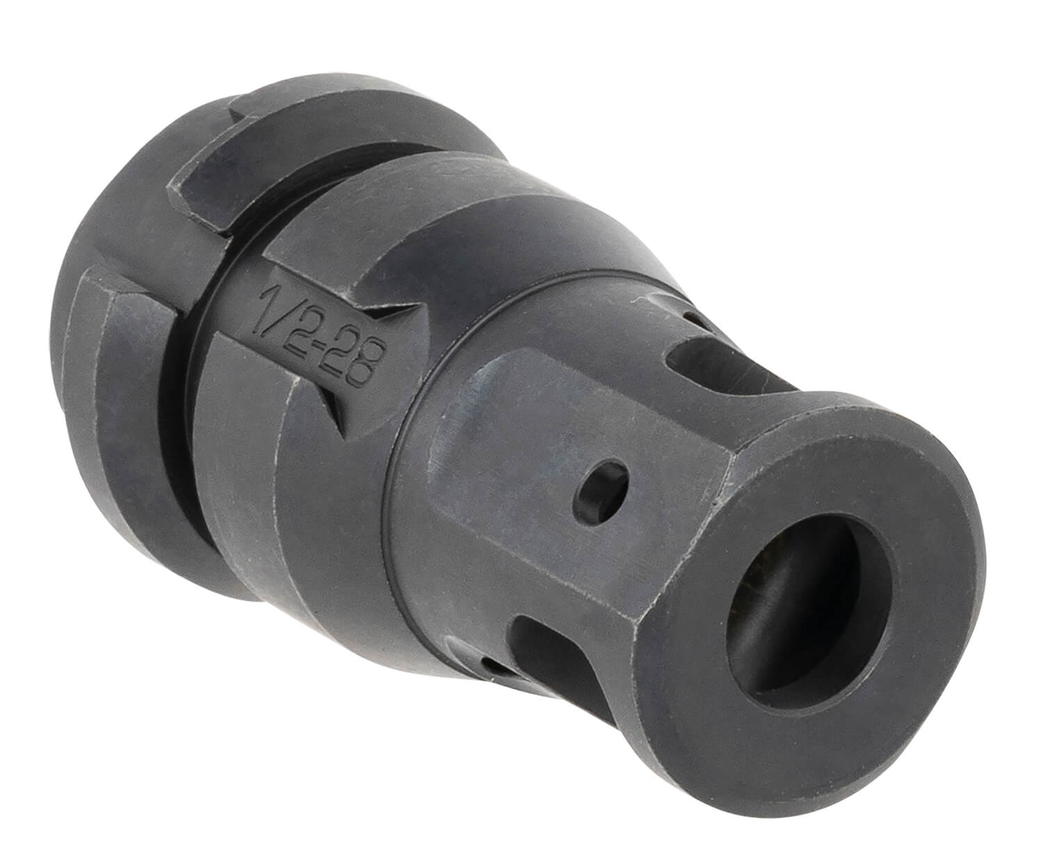 Dead Air DA109 KeyMount Muzzle Brake Black with 1/2"-28 tpi Threads & 2.60" OAL for Sandman Series KeyMo Equipped Nomad-30 & Primal Suppressors - Image 2