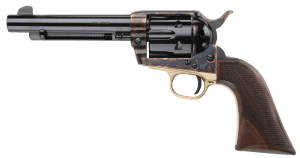 Pietta HF45ALC512NMCW 1873 Great Western II Alchimista II 45 Colt (Long Colt) 6rd 5.50" Blued Steel Barrel & Cylinder Color Case Hardened Steel Frame Checkered Walnut Army Grip Exposed Hammer