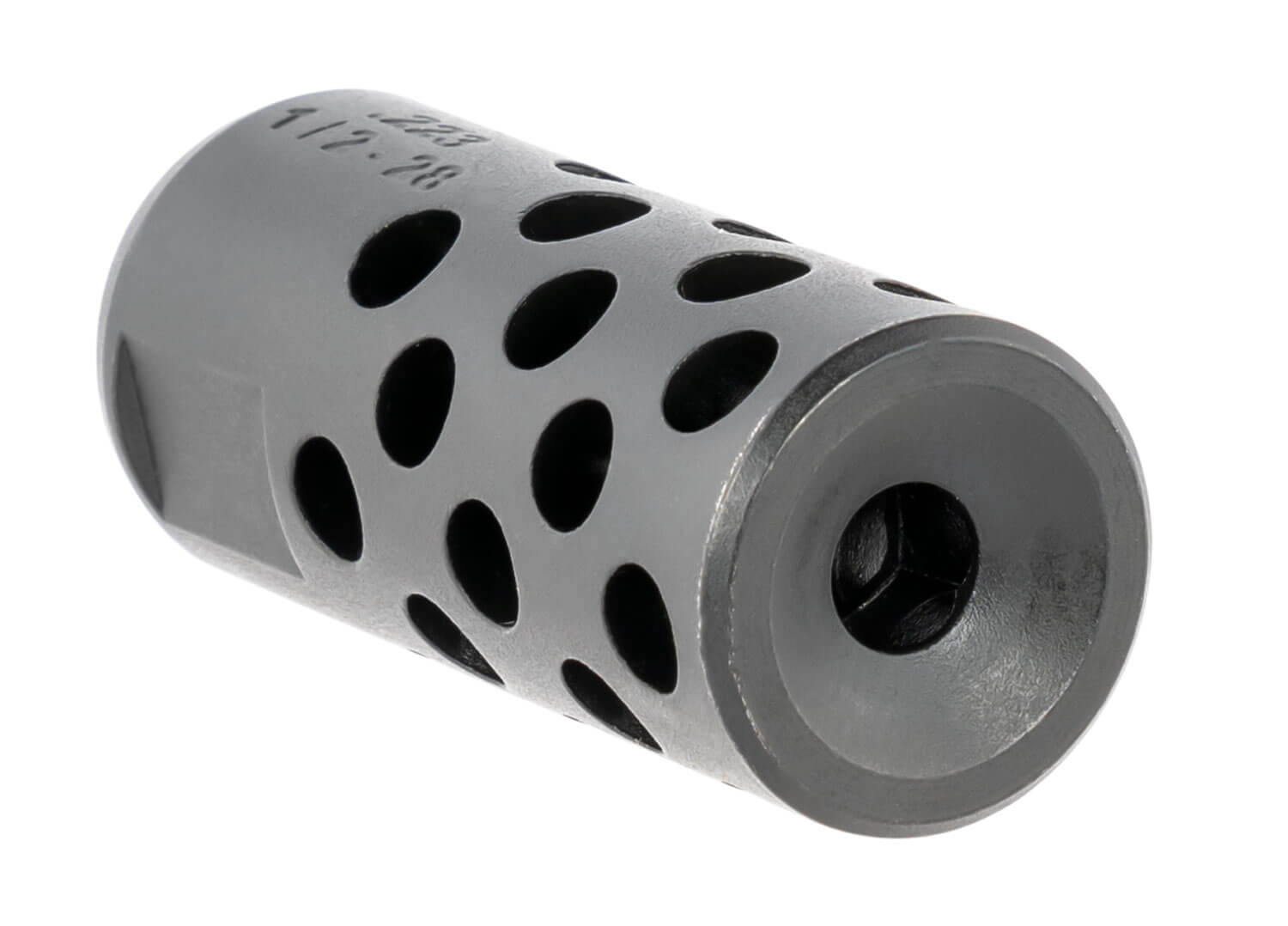 Ruger 90486 Radial Ported Muzzle Brake AR-15 5.56 45mm NATO Black Oxide Steel with 1/2"-28 tpi Threads 1.75" OAL & .75" Diameter - Image 2