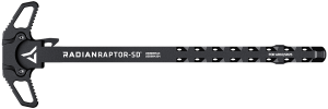 Radian Weapons R0012 Raptor SD Ambi Charging Handle  Black  Gas Ported Shaft  Fits Mil-Spec AR-10/SR-25 Platform