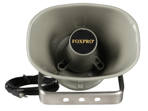 Foxpro SP60 External Speaker  8ft Speaker Cable  Mounting Bracket  3.5mm Plug