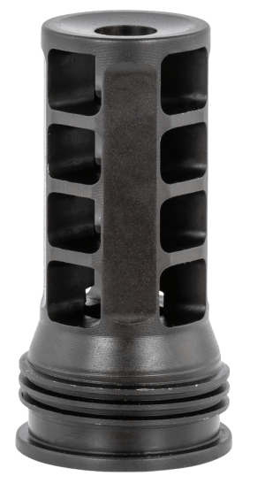 Huxwrx 1628 QD 762 Muzzle Brake Black with 1/2"-28 tpi Threads & 2.30" OAL for 30 Cal AR-Platform