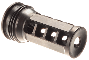 Huxwrx 1646 QD 338 Muzzle Brake Black with 5/8"-24 tpi Threads & 2.30" OAL for 338 Cal AR-Platform