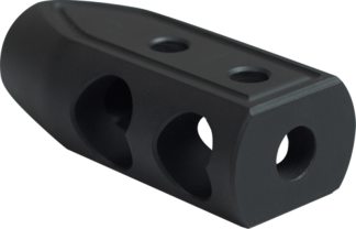 Timber Creek Outdoors 9MMHBBLC Heart Breaker Muzzle Brake Black Cerakote with 1/2"-28 tpi Threads for 9mm AR-Platform