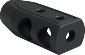 Timber Creek Outdoors 308HBBLC Heart Breaker Muzzle Brake Black Cerakote with 5/8"-24 tpi Threads for 308 Win AR-Platform