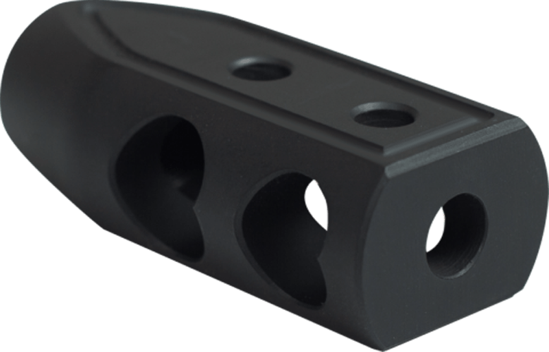 Timber Creek Outdoors 308HBBLC Heart Breaker Muzzle Brake Black Cerakote with 5/8"-24 tpi Threads for 308 Win AR-Platform