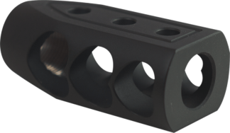 Timber Creek Outdoors 50BEOHBBLC Muzzle Brake Black Cerakote with 49/64-20 tpi Threads for 50 Beowulf AR-Platform