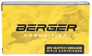 Berger Bullets 31011 Target Rifle 6.5Creedmoor 140gr Hybrid 20rd Box