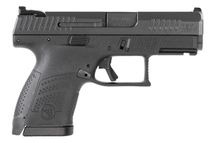CZ-USA 01560 P-10 S 9mm Luger 3.50" 10+1 Overall Black Finish with Inside Railed Steel Slide Interchangeable Backstrap Grip Reversible Mag Release & Picatinny Rail