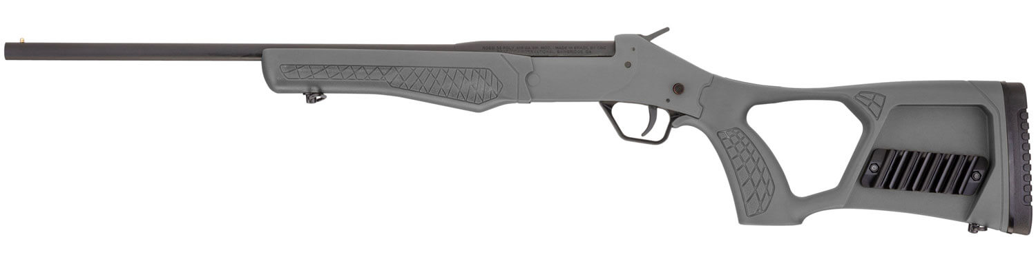 Rossi SSP1GRAY Tuffy Single Shot 410 Gauge with 18.50" Barrel 3" Chamber 1rd Capacity Matte Black Metal Finish & Gray Fixed Thumbhole with Shell Holder Stock Right Hand (Youth) - Image 2