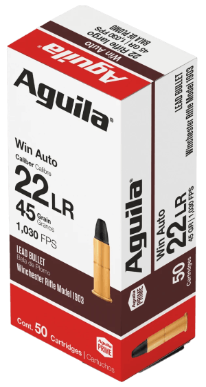 Aguila 1B220504 Target & Range Rimfire 22Win 45gr Lead Round Nose 50rd Box