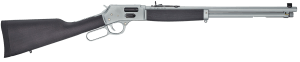 Henry H012GAW Big Boy All Weather Side Gate 44 Mag Caliber with 10+1 Capacity  20" Barrel  Satin Hard Chrome Metal Finish & Stained Hardwood Stock  Right Hand (Full Size)