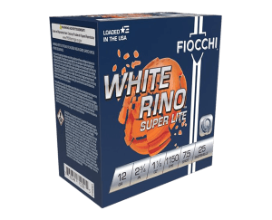 Fiocchi 12WRSL75 Exacta Target White Rino Super Light 12Gauge 2.75" 1 1/8oz 7.5Shot 25rd Box