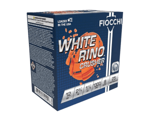 Fiocchi 12WRCRS8 Exacta Target White Rino Crusher 12Gauge 2.75" 1 1/8oz 8Shot 25rd Box