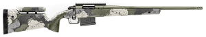Springfield Armory BAW9206CMGA Model 2020 Waypoint 6mm Creedmoor 5+1 20" Mil-Spec Green Cerakote Fluted Barrel  Mil-Spec Green Cerakote Picatinny Rail Stainless Steel Receiver  Evergreen Camo Fixed Carbon Fiber Stock