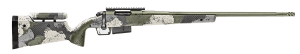 Springfield Armory BAW92465PRCGA Model 2020 Waypoint 6.5 PRC 3+1 24" Mil-Spec Green Cerakote Fluted Barrel  Mil-Spec Green Cerakote Picatinny Rail Stainless Steel Receiver  Evergreen Camo Fixed Carbon Fiber Stock