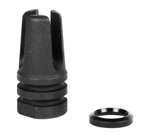 LBE Unlimited ARFH3PNG Three Prong Flash Hider Black 1215 Steel with 1/2"-28 tpi Threads for 5.56x45mm NATO AR-15