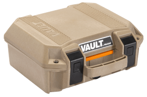 Pelican VCV100 Vault Case Small Tan Polymer Holds Handgun
