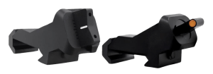 XS Sights AR00081N XTI2 45 Degree Offset BUIS Non-Tritium Set  Black Orange Front White Stripe Rear for AR-15