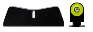 XS Sights GL0011P3Y DXT2 Big Dot Night Sights fits Glock  Black | Green Tritium Yellow Outline Front Sight White Stripe  Rear Sight