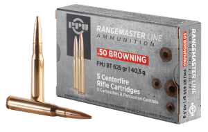 PPU PPRM50 Rangemaster Rifle 50 BMG 625 gr Full Metal Jacket (FMJ) 5rd Box