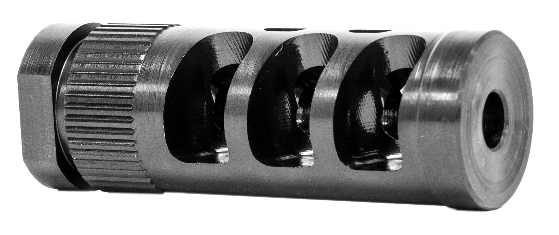 GrovTec US Inc GTHM315 G-Comp Muzzle Compensator Black Nitride Steel with 1/2"-28 tpi Threads for 223 Cal