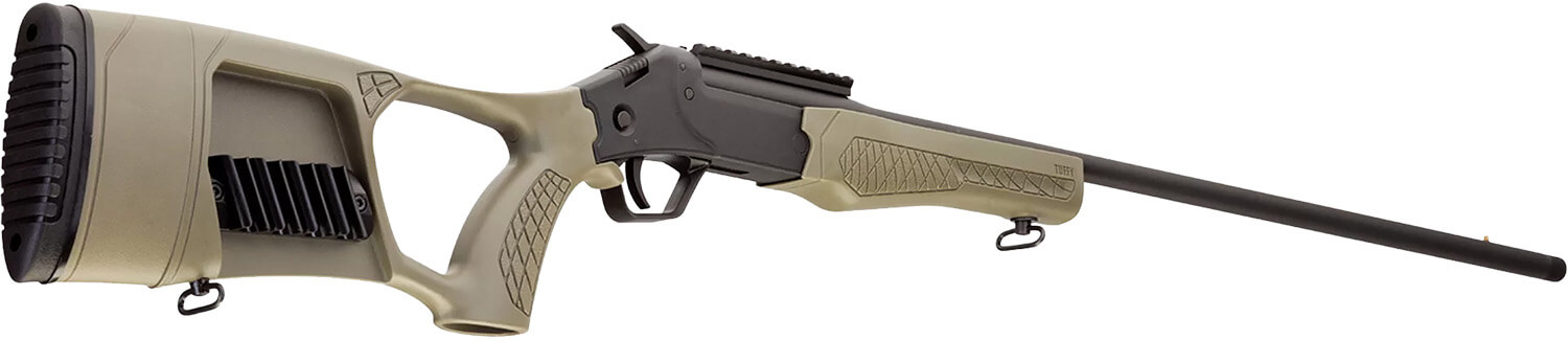 Rossi SSPTKY Tuffy Turkey 410 Gauge 1rd 3" 26" Alloy Steel Barrel & Receiver w/Matte Black Finish Synthetic OD Green Fixed Thumbhole Stock w/Shell Holder (Youth) - Image 3