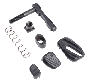 Strike Industries ARMMR Modular Magazine Release made of Steel with Polymer Button & Black Finish for AR-Platform