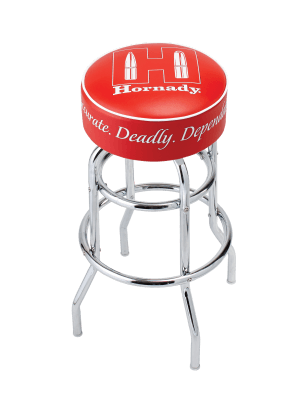 Hornady 99103 Reloading Bench Stool Chrome Red Chromed Steel Vinyl