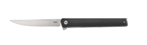 CRKT 7097 CEO 3.35" Folding Plain Satin AUS-8A SS Blade/ Black GRN Handle Includes Pocket Clip