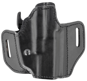 Bianchi 52831 Allusion Assent Pro-Fit OWB Size 13b Black Leather Belt Slide Compatible w/Glock 19/Ruger Security-9/FN FNS Belt Up to 1.50" Wide Right Hand
