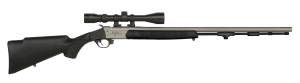 Traditions R574110440 Pursuit XT 50 Cal 209 Primer 26" Stainless Cerakote Black Synthetic Stock 3-9x40 Scope