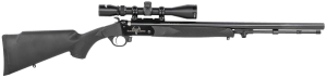 Traditions R572000840 Buckstalker XT 50 Cal 209 Primer 24" Blued Barrel/Rec Black Synthetic Stock 3-9x40 Scope