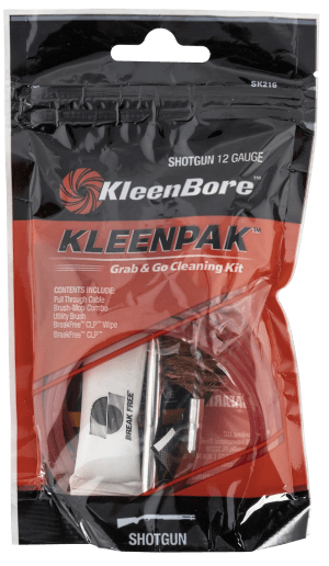 KleenBore SK21610 Grab & Go Cleaning Kit 12 Gauge Shotgun 10 Per Pack