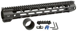 Midwest Industries MICRL30815  Combat Handguard AR-308/LR-308 Black Hardcoat Anodized 15" 6061-T6 Aluminum
