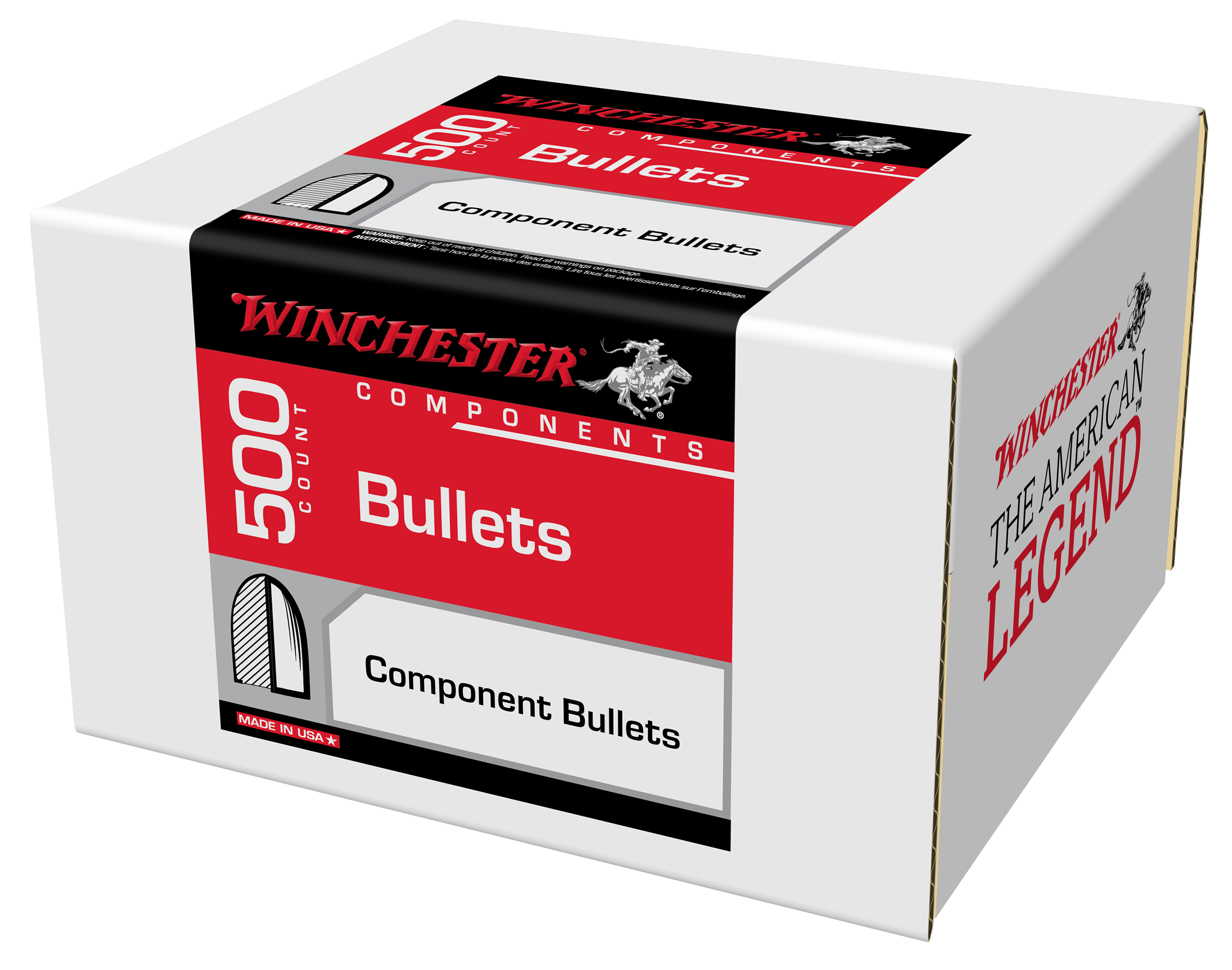 Winchester Ammo WB762147D Centerfire Rifle 7.62mm .308 147 gr Full Metal Jacket Boat Tail 500rd Box/ 4 Case