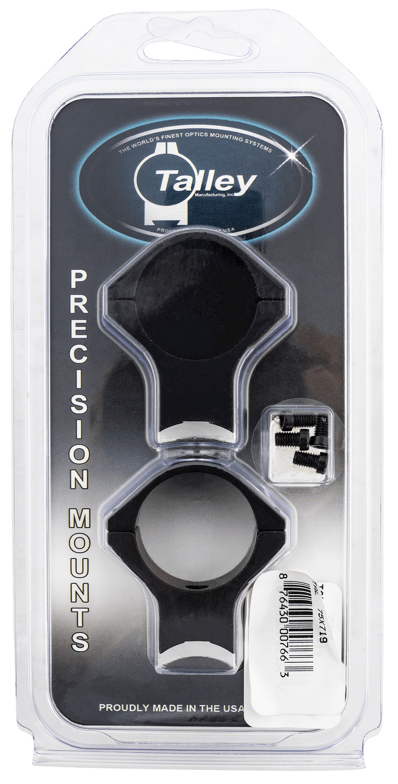 Talley 75X719 Savage Scope Mount/Ring Combo Black Anodized 30mm High Extended 0 MOA
